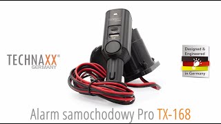 Technaxx Alarm samochodowy Pro TX168 Polski [upl. by Netsoj]