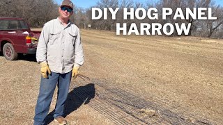 DIY Field HARROW  Leveling and Spreading Manure [upl. by Rehpatsirhc]