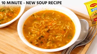 Maggi Soup Recipe  Comforting Veg Noodles Soup in 10 Minute  CookingShooking [upl. by Adaj]