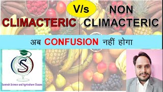 Climacteric and NonClimacteric fruits पकने के आधार पर फलों के प्रकार For ACF JET IBPS PRE PG [upl. by Ateloiv]