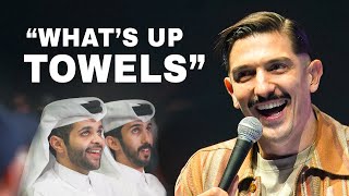 Performing Illegal Jokes in the Middle East  Andrew Schulz  Schulz Adventure [upl. by Damicke]