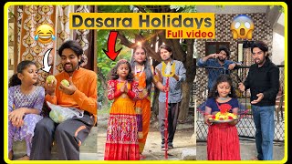 Dasara Holidays Full Video😂😳 Charanspy  Chinni  Bathukamma [upl. by Harms302]