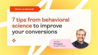 7 marketing tips from behavioral science with Phill Agnew webinar [upl. by Llyrpa415]