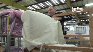 Lynplan show the right way to reupholster a droparm sofa [upl. by Savihc229]