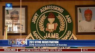 News10 JAMB Announces Extension Of 2017 UTME Registration 080417 Pt 1 [upl. by Jarred]