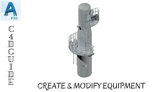 AUTOCAD PLANT 3D  CREATE AND MODIFY EQUIPMENT [upl. by Aziram146]