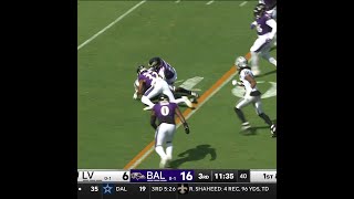 Zamir White catches for a 11yard Gain vs Baltimore Ravens [upl. by Adabel168]