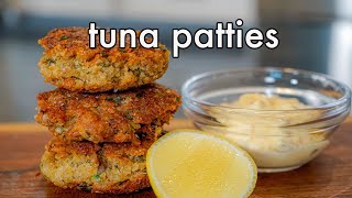 Canned Tuna Patties Recipe [upl. by Yznyl]