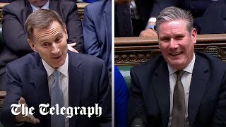 Starmer should shed a few pounds says Hunt as he pokes fun at Labour  Spring Budget [upl. by Chrysler154]