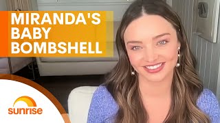 Miranda Kerr reveals incredible baby news during LIVE interview  Sunrise [upl. by Leihcar149]