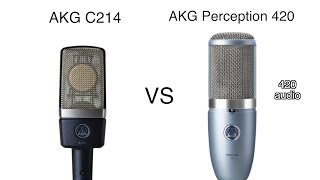 AKG C214 vs AKG Perception 420 Review and Test [upl. by Nnairrek]