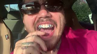 925 Silver Double K9Incisor Fangs Bling Cartel Custom Gold Grillz Review [upl. by Daniela]