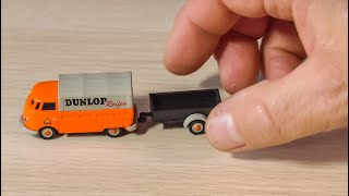 Micro scale RC T1 VW Bus with Trailer gets unboxed and tested [upl. by Nyrual]