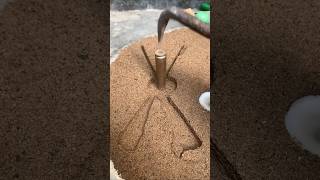 Cross White Jade Knife Smelting Metal Handmade Production Process In Sand shorts [upl. by Norra103]