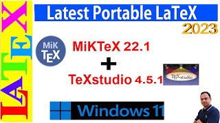 Latest Portable LaTeX 2023 MikTeX and TeXstudio Latex Advanced Tutorial37 [upl. by Balas]