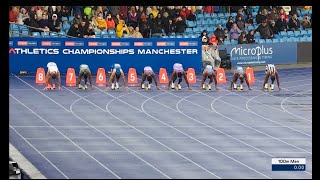 Men’s 100M Final British Olympic Trials 2024 [upl. by Peppi]