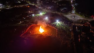 Amlwch Fireworks Display 2024 Anglesey North wales filmed with DJI mini 4pro [upl. by Ecerehs]