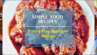 Bobby Flay Meatball Recipe [upl. by Jung]