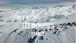 One week ski  snowboarding in les 3 vallees  Les Menuires France  Drone  4k [upl. by Nnayt]