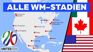 Das sind die Stadien der FußballWM 2026 [upl. by Magel]