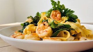 Shrimp Scampi with Fettuccine [upl. by Moriyama]