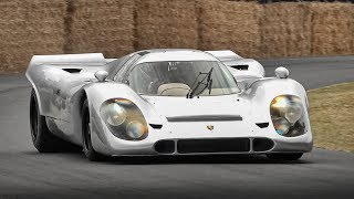 Count Rossis roadlegal Porsche 917K in action at Festival of Speed 2019 [upl. by Phelgen]