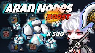 MapleStory M  Aran nodes  V matrix boost 4102024 [upl. by Fulviah]