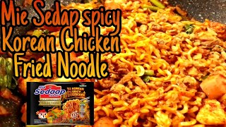 Mie Sedaap Korean Spicy Chicken  Next Level   Fried Noodle  Maggie Goreng [upl. by Meagher65]