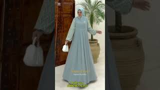 Mode Gamis Cantik Simple Elegant Terbaru Rayna 285 k [upl. by Sephira]