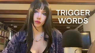 Trigger Words ASMR  Whispering Hand Movements Visual Triggers [upl. by Giverin]