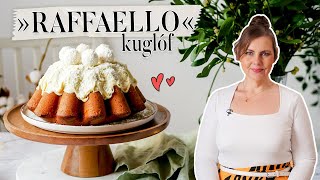 Raffaello kuglóf recept egyszerű kókuszos sütemény [upl. by Ettenauq298]