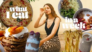 WHAT I EAT IN A WEEK as a vegan nutritionist [upl. by Ailuj]