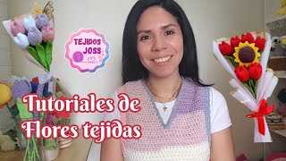 tutoriales de flores tejidas  tejidos joss [upl. by Rogers]