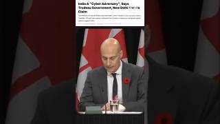 Canada blaming India for future cyber attackshorts canada india shortsvideo ytshorts trending [upl. by Sanjiv]