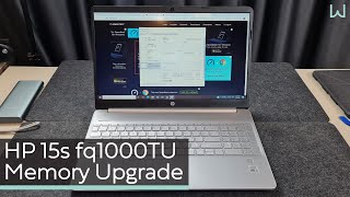 แกะอัพเกรดแรม HP 15sfq1000TU Memory upgrade [upl. by Enomrej]