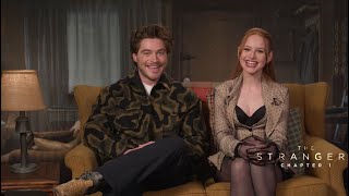 THE STRANGERS CHAPTER 1 Interview Madelaine Petsch Froy Gutierrez Courtney Solomon talks AFTER [upl. by Atteve]