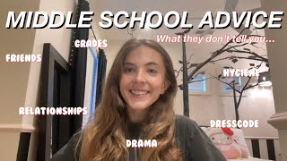 MIDDLE SCHOOL ADVICE things I wish I knew before  How to survive middle school [upl. by Siegler]