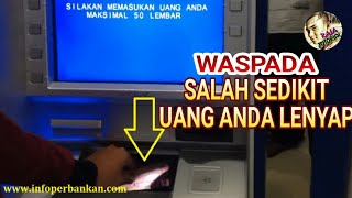 CARA SETOR TUNAI ATAU MENABUNG DI ATM BRI [upl. by Voltz]