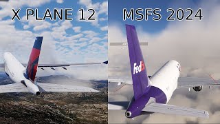 X Plane 12 vs MSFS 2024 flying experience and physics comparison [upl. by Ghassan]