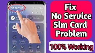 How to Fix No Service SIM Card Problem On Android2024ISIM Card No Service Problem Solve On Android [upl. by Luhe]