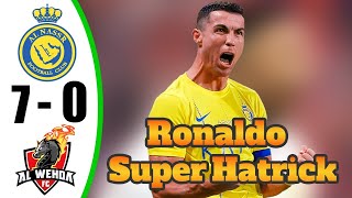 Ronaldo BACK 💥 Al Nassr vs Al Wehda 70  All Goals amp Highlights  2024 [upl. by Zolnay]