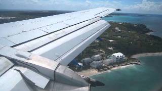 Bahamasair Boeing 737200 landing at Nassau [upl. by Luapnaej]