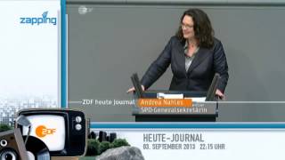 Andrea Nahles SPD singt Pippi Langstrumpf [upl. by Mungam]