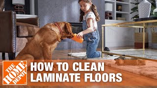 How to Clean Laminate Floors  The Home Depot [upl. by Laoj431]