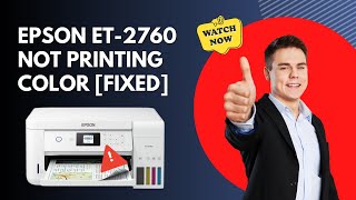 Epson ET2760 not Printing Color Fixed  Printer Tales [upl. by Deyes116]