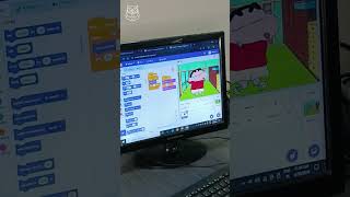 Shrishti is having coding with Shinchan on Scratch [upl. by Penn]