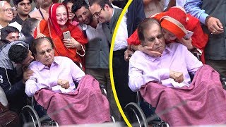 94 yr Dilip Kumars CUTE Moments With Wife Saira Banu Outside Lilavati Hospital In Mumbai [upl. by Inami]