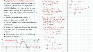 Propagation dune perturbation transversale [upl. by Kevina]