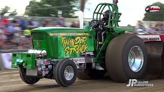 Tractor Pulling 2024 Super Farm Tractors pulling in Shipshewana IN  Pro Pulling League [upl. by Bendix]