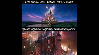 Disenchanted  Opening Logo amp StrangeWorld  Opening Closing Logo  Disney 100 Years of Wonder [upl. by Eldwun410]